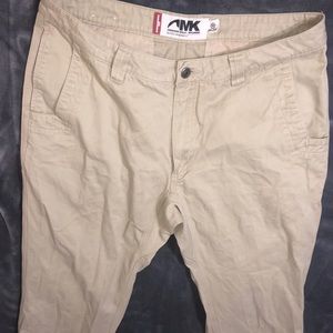 Men’s size 34w32 L khakis in broadway fit.